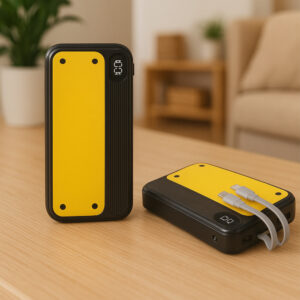 Power Bank 10000mAh with Display & In-Built Cable