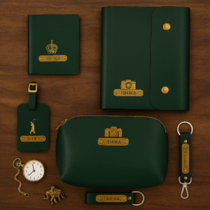 Voyager Set Passport Cover, Diary, Eyewear Case, Travel Pouch, Luggage Tag & Keychain