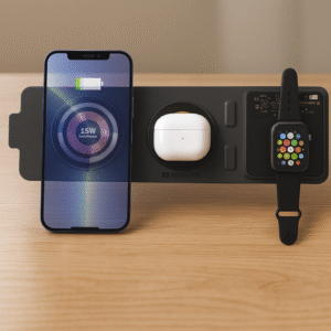 3 In 1 Foldable Pocket Friendly Magnetic Wireless Charger