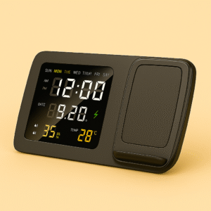 Wireless Charger with LED Clock