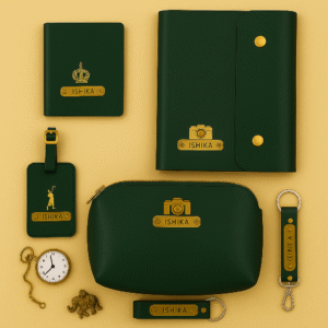 Voyager Set Passport Cover, Diary, Eyewear Case, Travel Pouch, Luggage Tag & Keychain