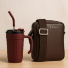 Tumblr and Leather bag diff bg