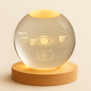 LumoSphere – 3D Solar System Crystal Lamp