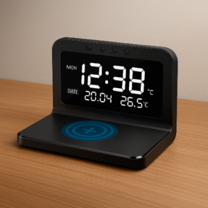 LumiCharge Pro – Wireless Charging Smart Desk Clock
