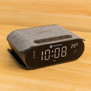 Portronics VoltClock Charger Wireless Charger with Wall Clock