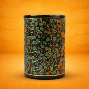 Paper Mache Pen Holder – Round, 4 Inch