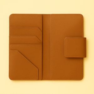 Premium Tan Travel Document Organizer