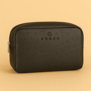 Cross Luxury Textured Toiletry & Travel Essentials Pouch – Black Edition