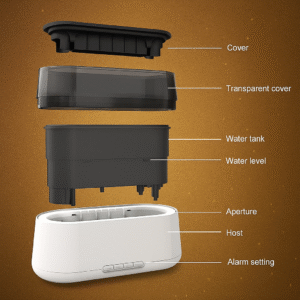 SmartMist Ultrasonic Aroma Diffuser with Alarm Clock