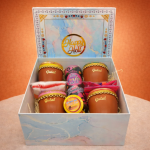 Marble Capa Box Holi Gulal - Holi Hampers