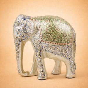 Cottage Kashmir Papier Mache Elephant 5 Inch Assorted Desgin & Colour rating