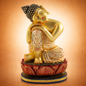 HANDICRAFT BUDDHA PAINTED