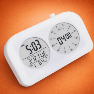 Bubble Table Clock with Double Display