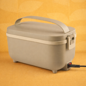 ThermoBite: Electric Lunch Box with 4 Steel Containers