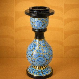 Paper Mache Candle Stand – 6 Inch (Assorted Colours & Design)