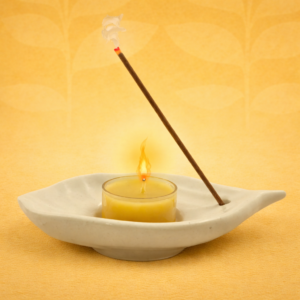 Handicraft Gift Set Tealight Bamboo Less Stick Set of 4 Pcs Assorteed Fragrance