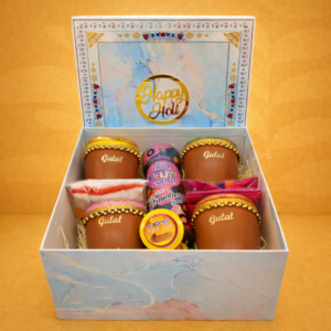 Marble Capa Box Holi Gulal - Holi Hampers