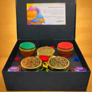 Wooden 3 Jar Rotator in Premium Box - Holi Hampers