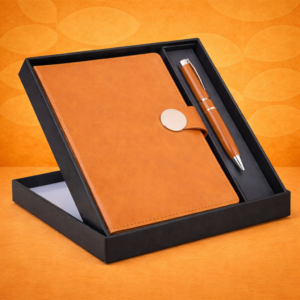 Magnetic Flap notebook with Metal Pen in Gift Box