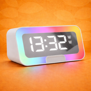 TimeWave Ultra Premium LED Clock Speaker with Mirror Display & RGB Lights