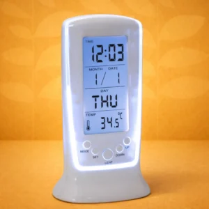 Backlit table clock