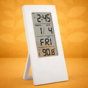 See Thru clock with temperature | Can be used as wall or table clock