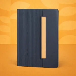 FoldBook Prime: A5 Notebook with magnetic flap closure & Metal Plate | A5 size | With memorandum & Bookmark ribbon