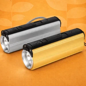 Metal Power bank with Lighter, two level Torch and blinker