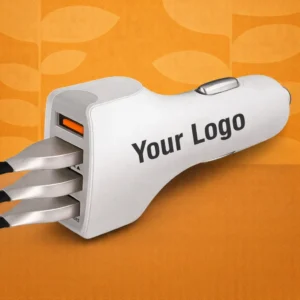 Fast car charger with 4 USB ports | 18W QC3.0+2.4A 12W