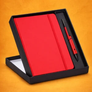 Classic Notebook Gift set: A5 Elastic Notebook With Flat Pen