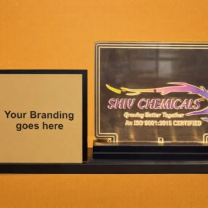 Wooden Pen Stand with LED Photo Frame