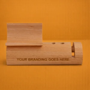 Wooden Mobile cum Pen Holder