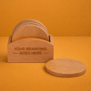 Wooden Coaster Set (6 pcs)