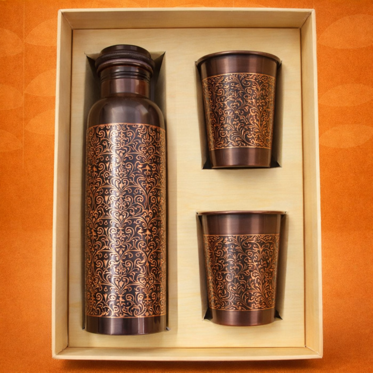Premium Metal Bottle Set for Corporate Gifting: Elegant Hydration by Khaas Gifts