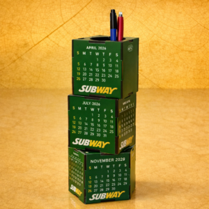 TapCube 3-Cube Stacking Calendar with NFC & Pen Stand
